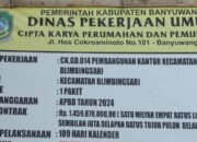 Anggaran Milyaran,Dinding Gedung Kantor Kecamatan BlimbingSari diDuga Sudah Retak