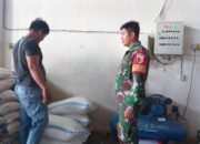 Dukung Ketahanan Pangan, Babinsa Koramil 0823/01 Kota, Dampingi Proses Gabah hingga Penggilingan