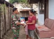 Kodim 0823/Situbondo Salurkan Bantuan Beras kepada Warga Kurang Mampu di Banyuputih