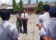 Babinsa Koramil 0823/10 Arjasa Tanamkan Semangat Kebangsaan Lewat PBB di Sekolah