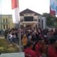 Babinsa Koramil 0823/04 Mangaran Amankan Jalan Sehat HUT RI ke-80 di Desa Tanjung Kamal