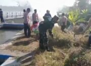 Personel Koramil 0823-05/Panarukan dan Warga Gotong Royong Bersihkan Sungai di Dusun Langai