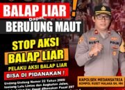 Kapolsek Medansatria Imbau Remaja Tak Terlibat Balap Liar