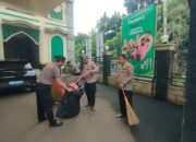 Program BANG JASRI Polsek Bantar Gebang: Kerja Bakti di Masjid Jami Al-Ittihad