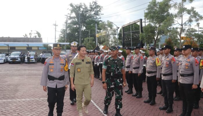 Polres Trenggalek Gelar Apel Operasi Ketupat Semeru 2026, 750 Personel Gabungan Siap Amankan Idul Fitri