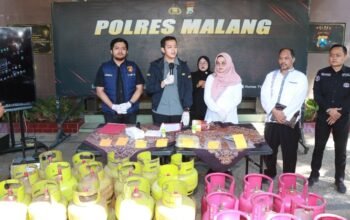 Polres Malang Bongkar Sindikat Pengoplos LPG Bersubsidi di Kepanjen