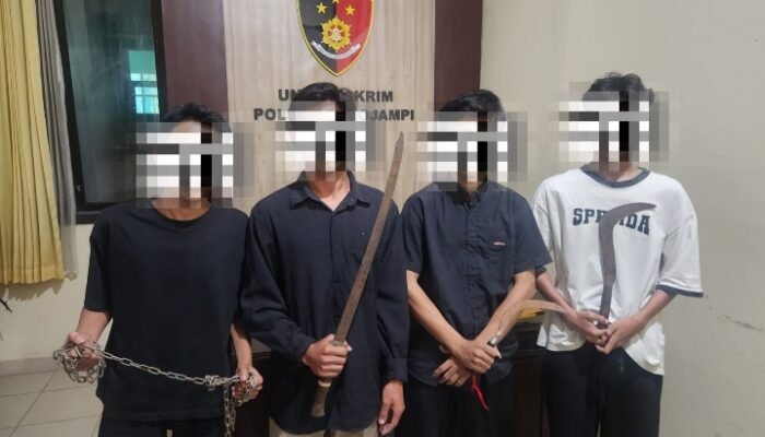 Tindak Tegas Premanisme! Polresta Banyuwangi Amankan Komplotan Pemuda Bersajam di Blimbingsari