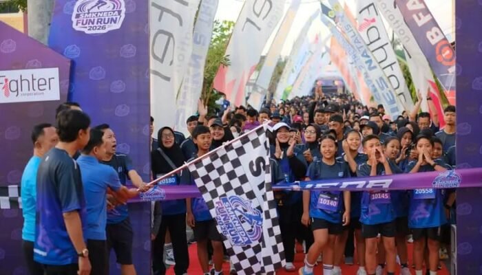 Fun Run SMKN 2 Trenggalek Jadi Media Kampanye Hidup Sehat bagi Generasi Produktif