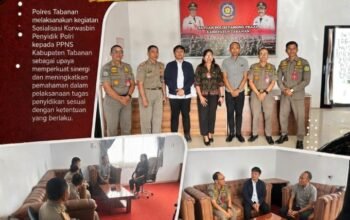 Polres Tabanan Gelar Sosialisasi Korwasbin Penyidik Polri kepada PPNS Kabupaten Tabanan