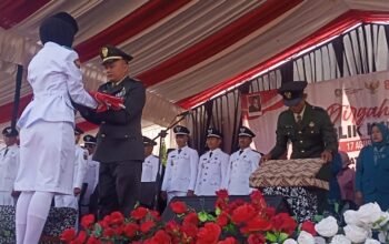 Merah Putih Berkibar di Tegaldlimo, Upacara HUT Ke-81 Kemerdekaan RI Berlangsung Khidmat