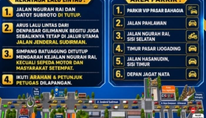 Satlantas Polres Jembrana Terapkan Rekayasa Lalu Lintas Saat Parade Budaya, Pengendara Diminta Patuhi Petugas