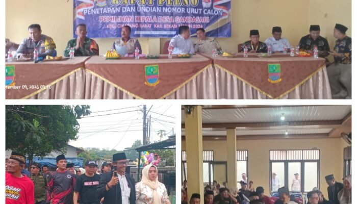 Pengundian dan Penetapan Nomor Urut Calon Kepala Desa Gandasari Tahun 2026