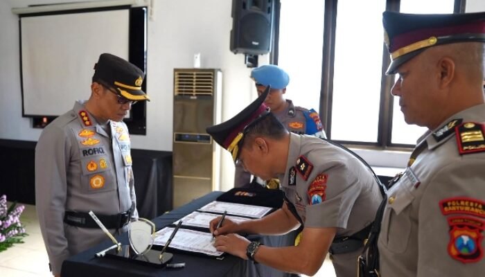 Penyegaran Organisasi, Sejumlah Pejabat Polresta Banyuwangi Berganti Posisi