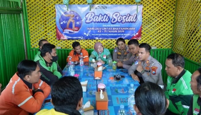 Semarak Hari Lalu Lintas Bhayangkara ke-71: Satlantas Polresta Banyuwangi Rangkul Ojol, Dari Layanan Kesehatan hingga Keselamatan di Jalan Raya