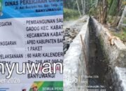 Proyek Saluran Irigasi di Gadog Kabat Banyuwangi Diduga Tumbal Keserakahan, Ketua Formasi H. Didik: Jangan Main-main Dengan Anggaran Pemerintah 