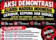 AMI GELAR AKSI DEMONSTRASI, DESAK PENEGAKAN HUKUM ATAS PENYALAHGUNAAN NARKOTIKA YANG MELIBATKAN 3 ANGGOTA DPRD DARI PARTAI GERINDRA
