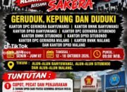 ALIANS MADURA INDONESIA BERSAMA SAKERA GELAR DEMO AKBAR, GERUDUK KANTOR DPRD & GERINDRA DI 3 KABUPATEN — TUNTUT COPOT, PECAT DAN PENJARAKAN TIGA ANGGOTA DEWAN TERKAIT NARKOTIKA